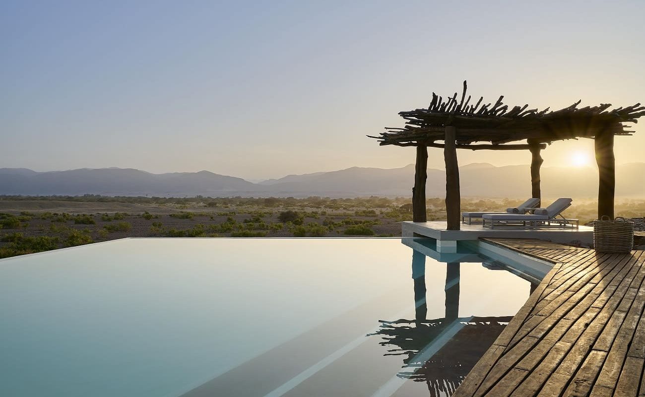 Infinity Pool der Okahirongo Elephant Lodge