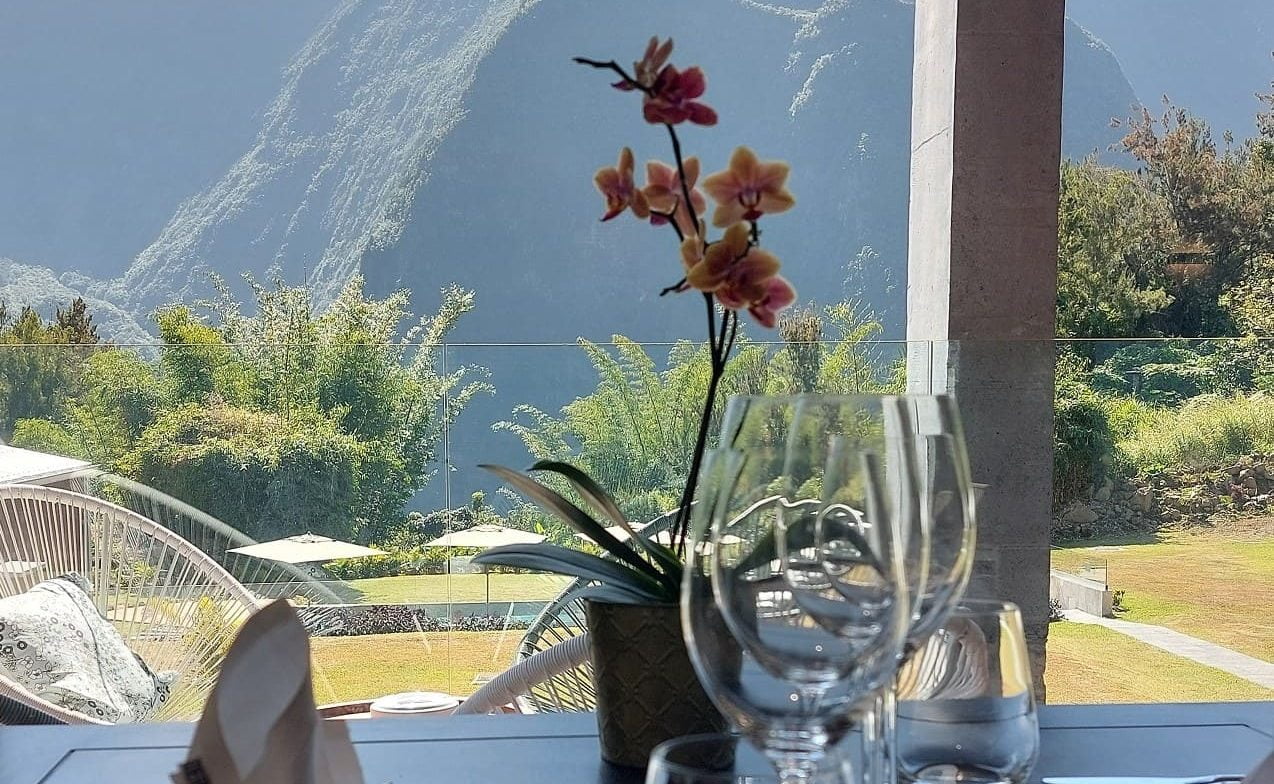 Sarana Hotel & SPA Restaurant Aussicht Aussicht vom Restaurant des Sarana Hotels