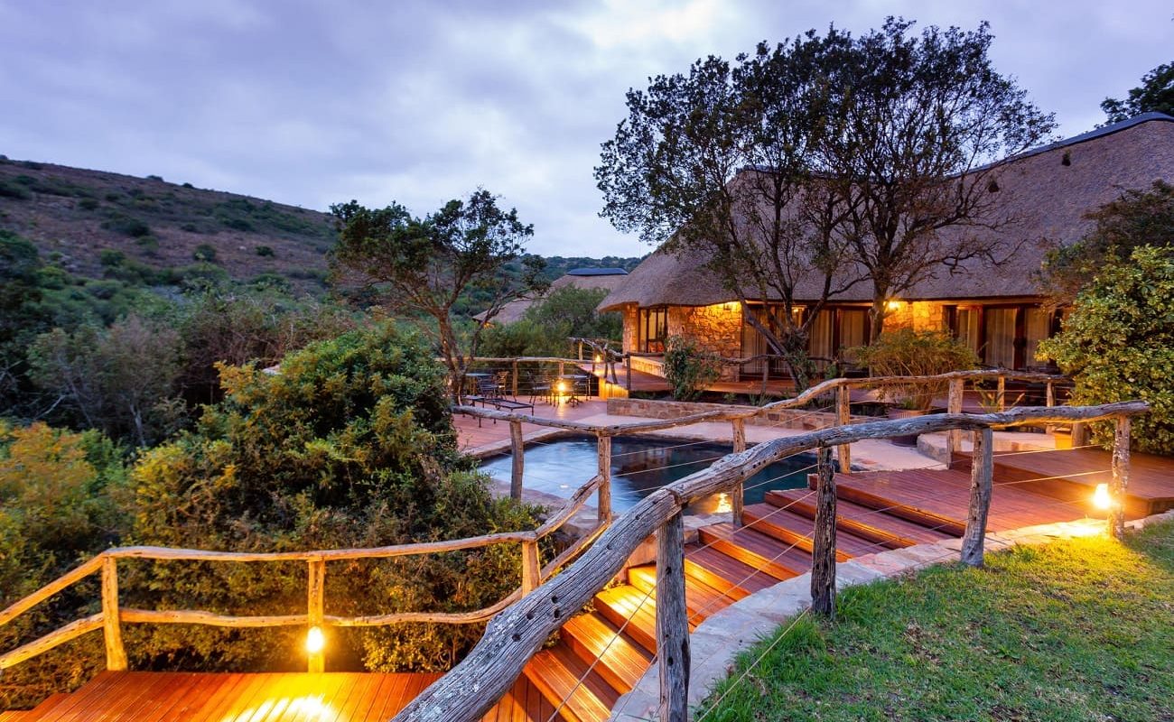 Haupthaus des Marks Camp, Eastern Cape, Südafrika