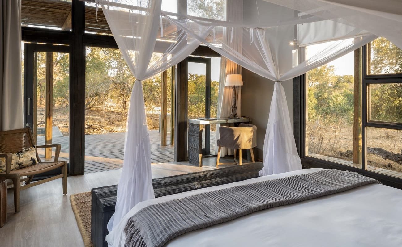 Simbavati Timbavati River Lodge Tented Pool Suite Schlafzimmer