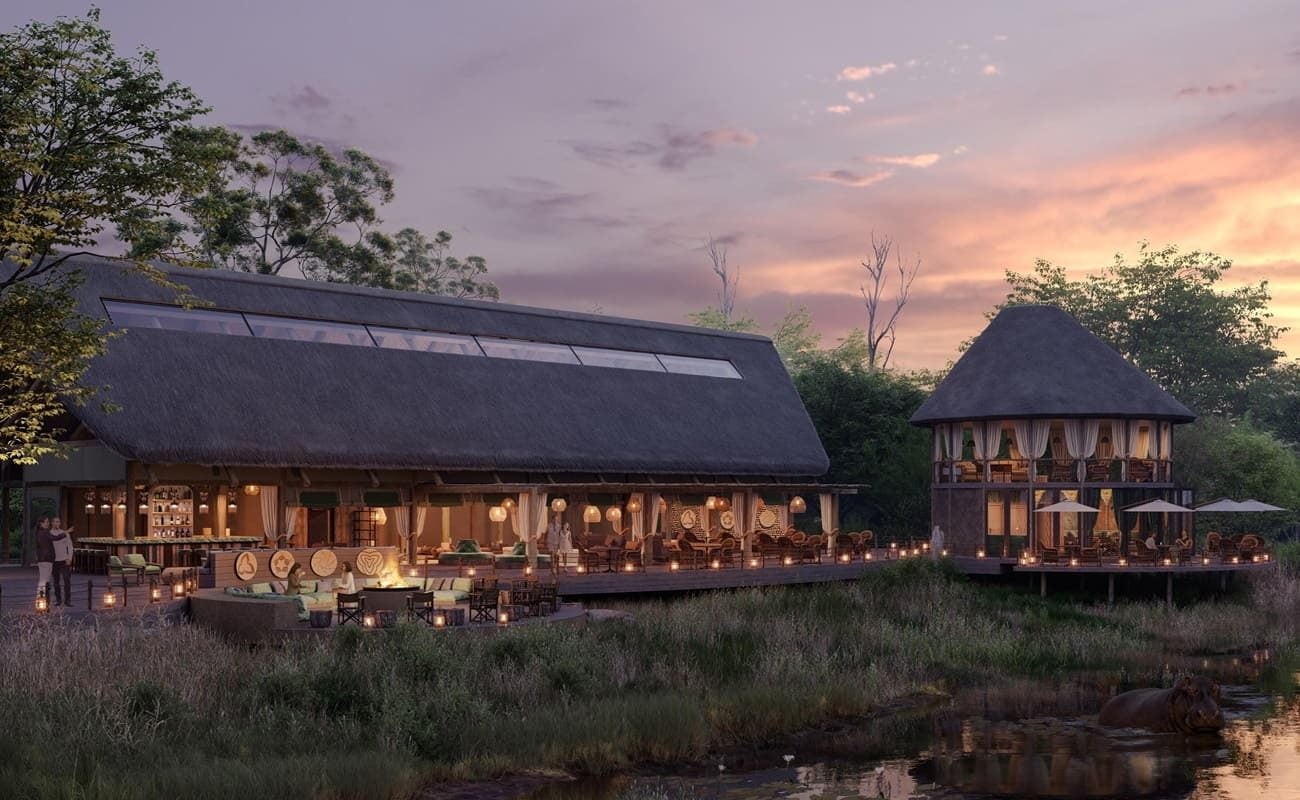 Atzaro Okavango Haupthaus und Boma Haupthaus und Boma von Atzaro Okavango