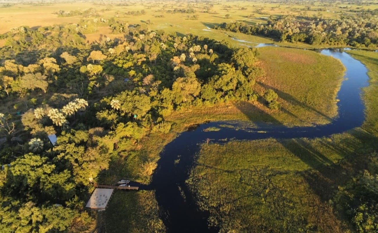 Landschaft des Panhandle Botswana