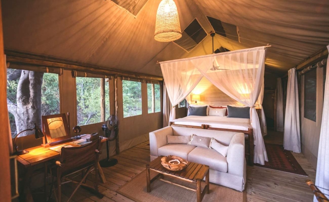 Camp Xakanaxa Zelt Zelt im Camp Xakanaxa