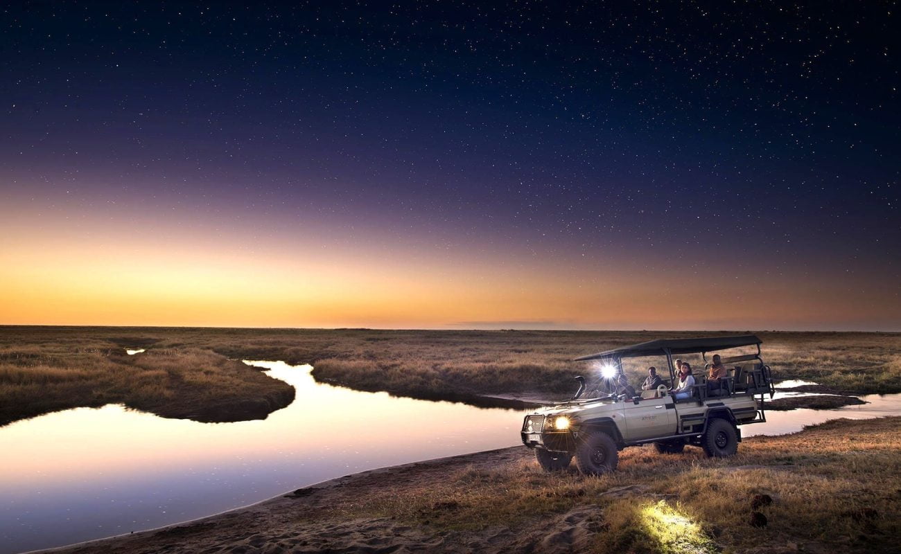Flugsafari Linyanti - Khwai - Okavango Delta Nachtsafari Linyanti Nachtsafari im Linyanti Gebiet
