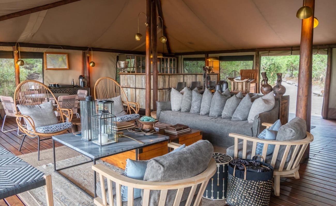 Linyanti Bush Camp Lounge Lounge im Linyanti Bush Camp