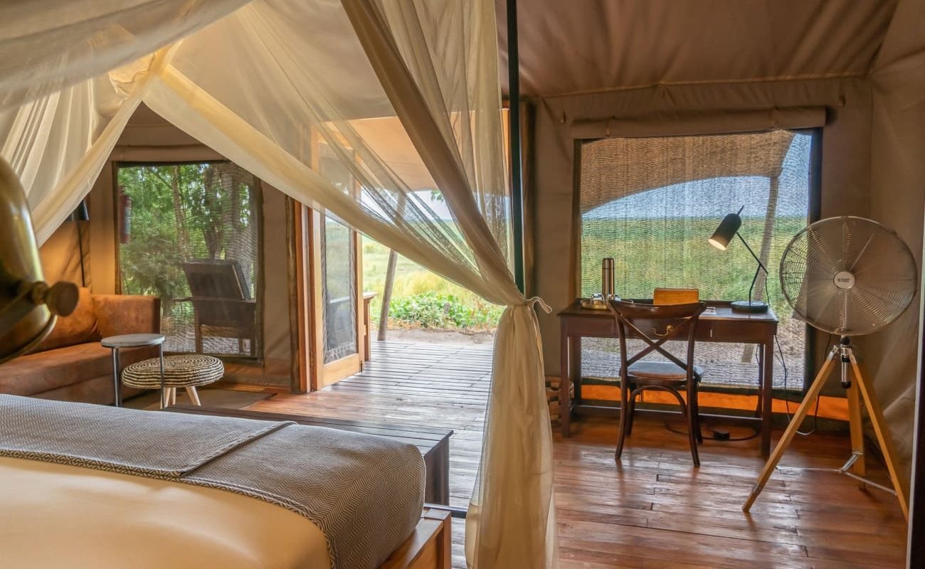 Linyanti Bush Camp Zelt Zelt im Luxuscamp Linyanti Bush Camp
