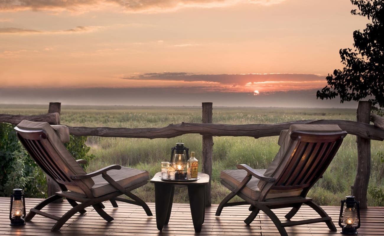 Veranda des Linyanti Bush Camp