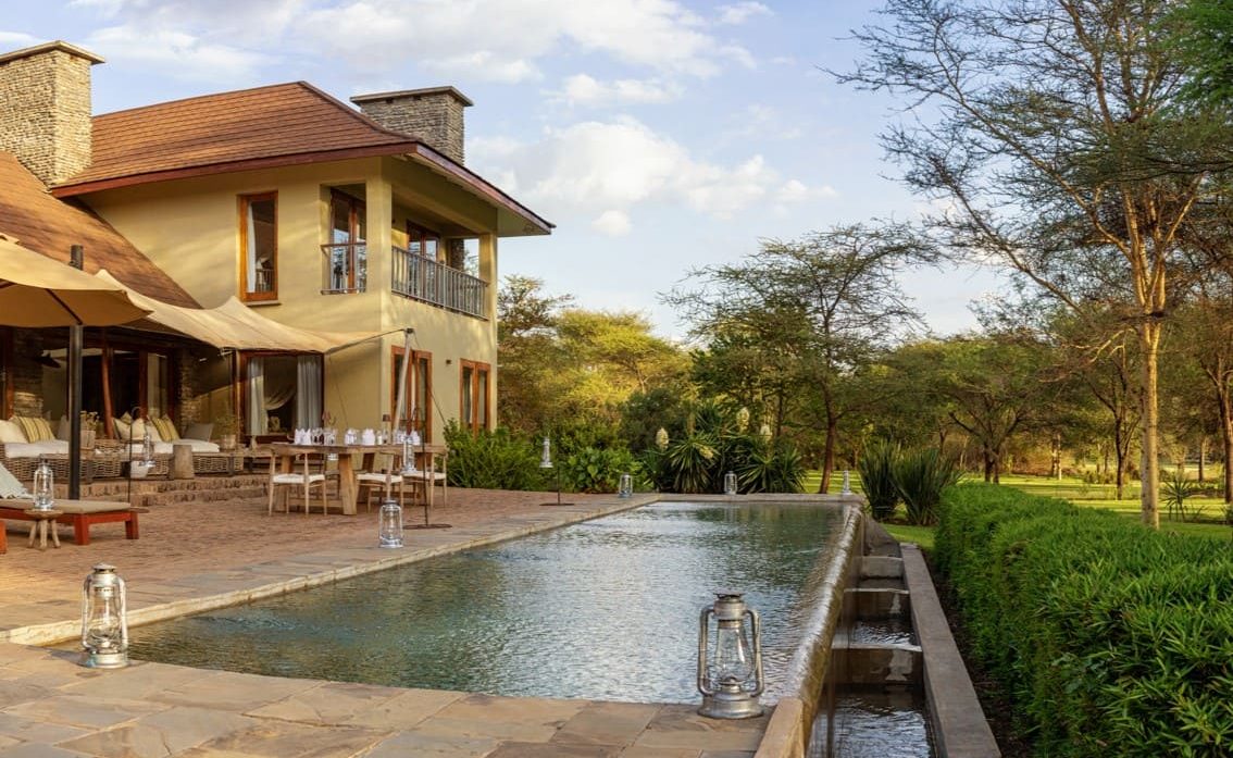 Siringit Villa Terrasse Pool Pool des Siringit Boutique Hotels