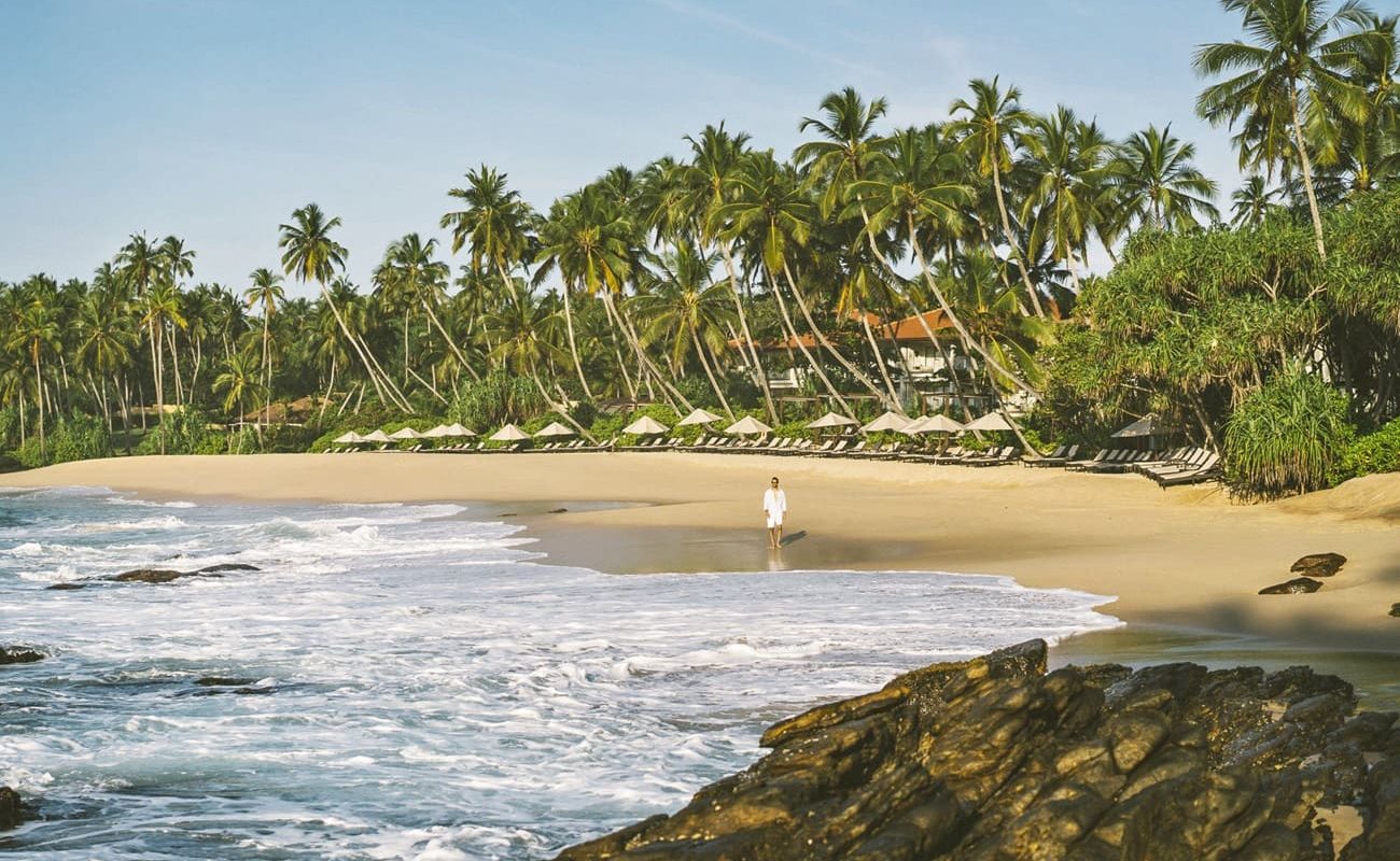 Strand des Luxushotels bei Tangalle