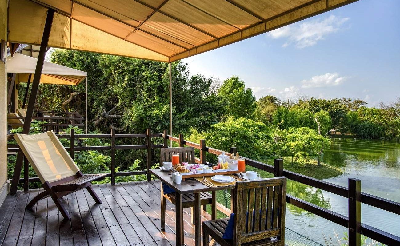Uga Jungel Beach Veranda Lagoon Cabin Veranda einer Lagoon Cabin, Uga