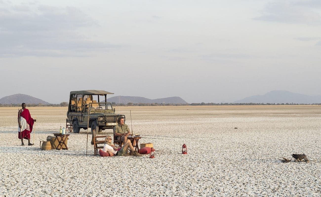 Chem Chem Sundowner Lake Manyara Sundowner am Lake Manyara bei Chem Chem