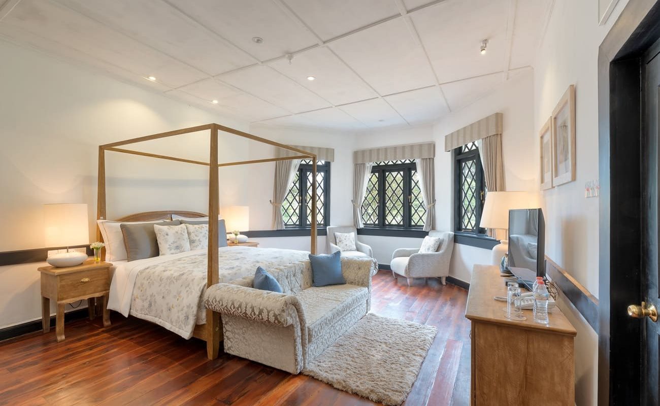 Eines der luxuriösen Zimmer im Oliphant Boutique Hotel