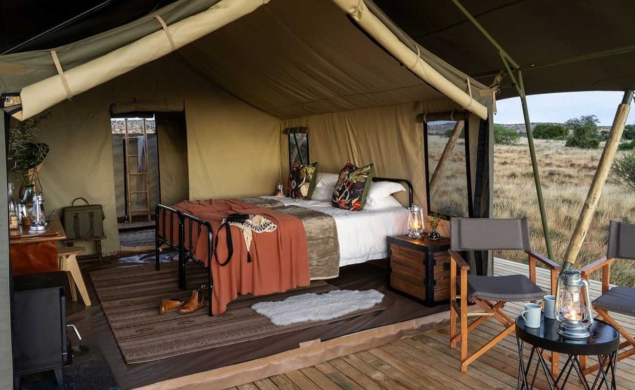 Samara Plains Camp Zelt innen