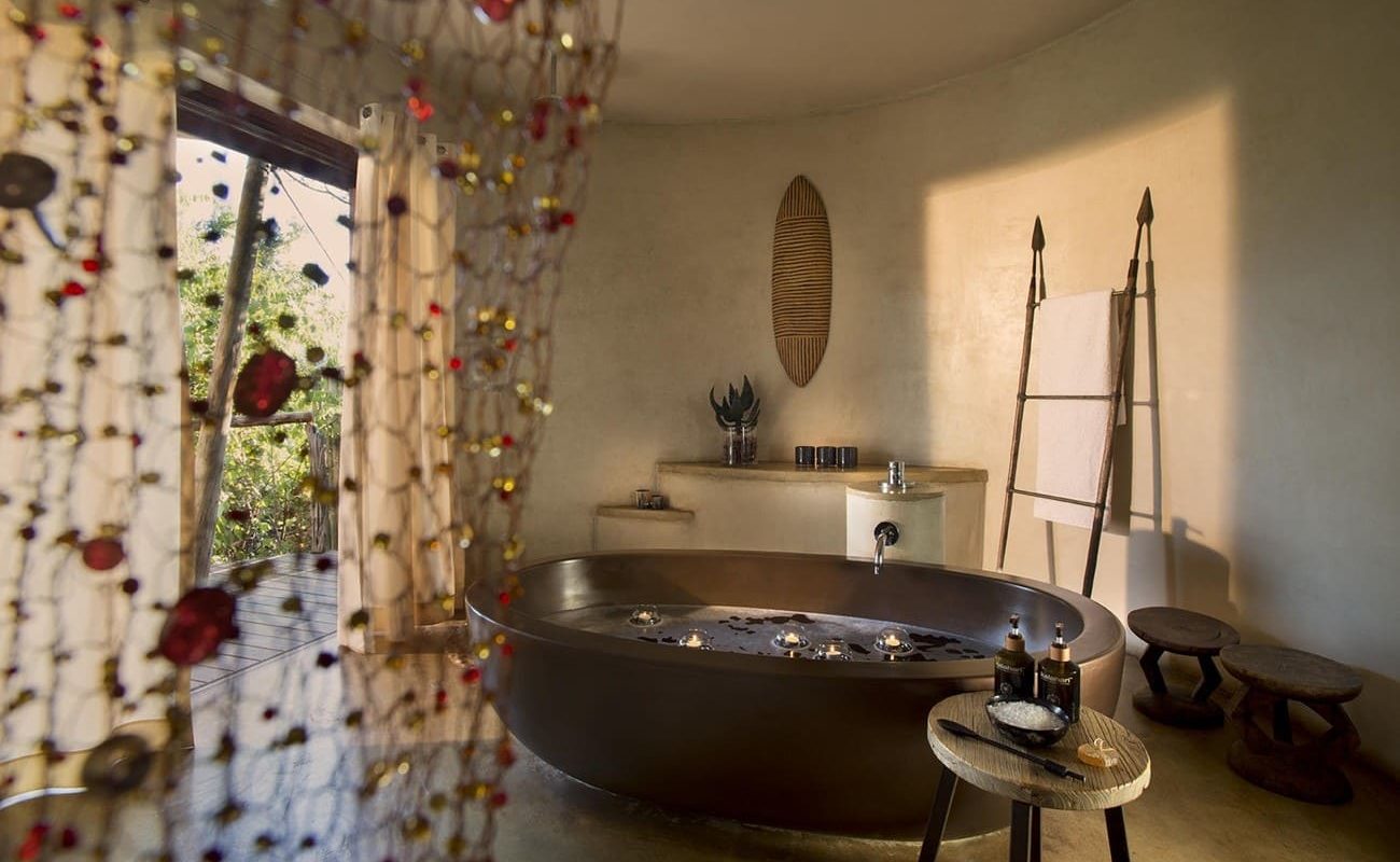 Marataba Zelt Badezimmer Badezimmer eines Luxuszeltes in Marataba