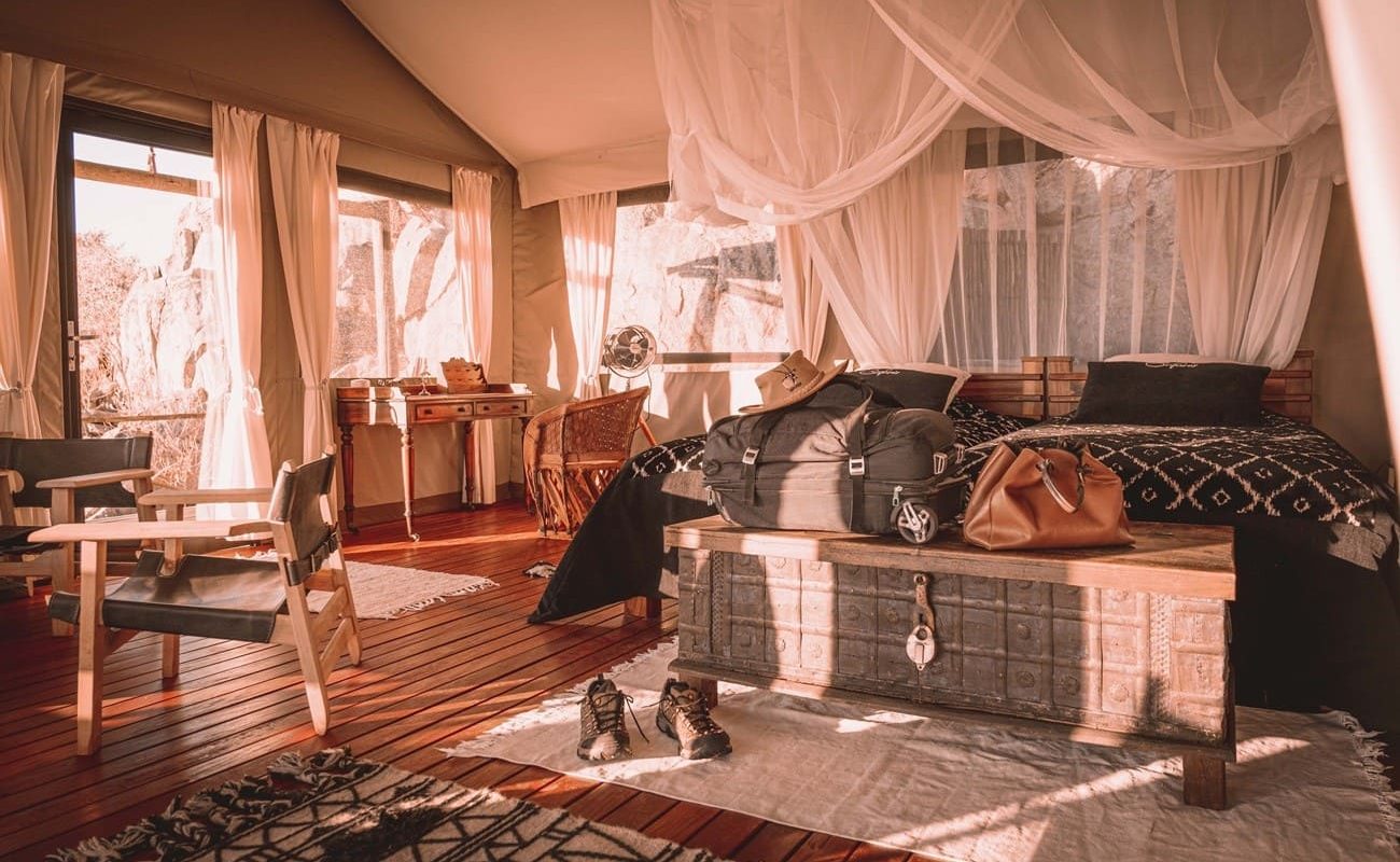 Ohorongo Private Game Reserve Tented Camp Zelt 1