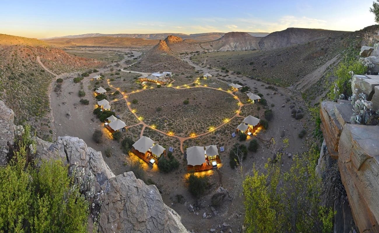 Sanbona Wildlife Reserve Dwyka Tented Lodge Gesamtansicht Dwyka Tented Lodge im Sanbona WIldlife Reserve
