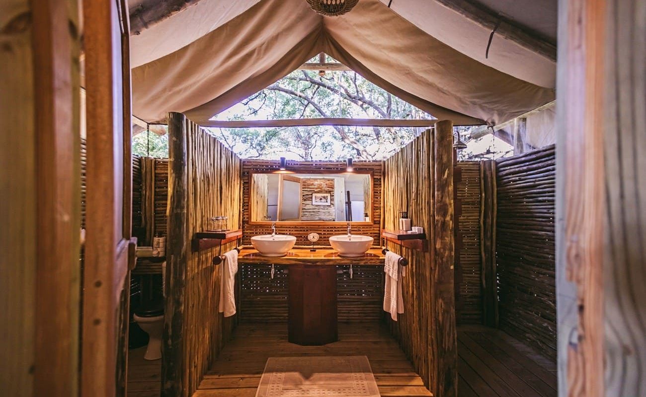 Camp Xakanaxa Zelt Badezimmer Badezimmer Zelt Xakanaxa