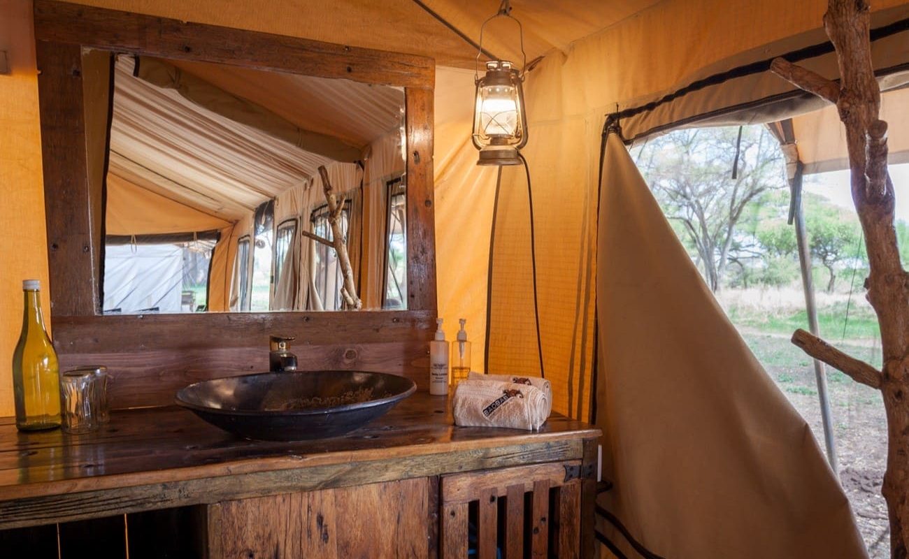 Baobab Tented Camp Badezimmer Badezimmer Luxuszelt Baobab Tented