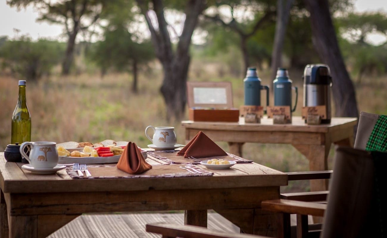 Baobab Tented Camp Frühstück Frühstück Baobab Tented Tansania