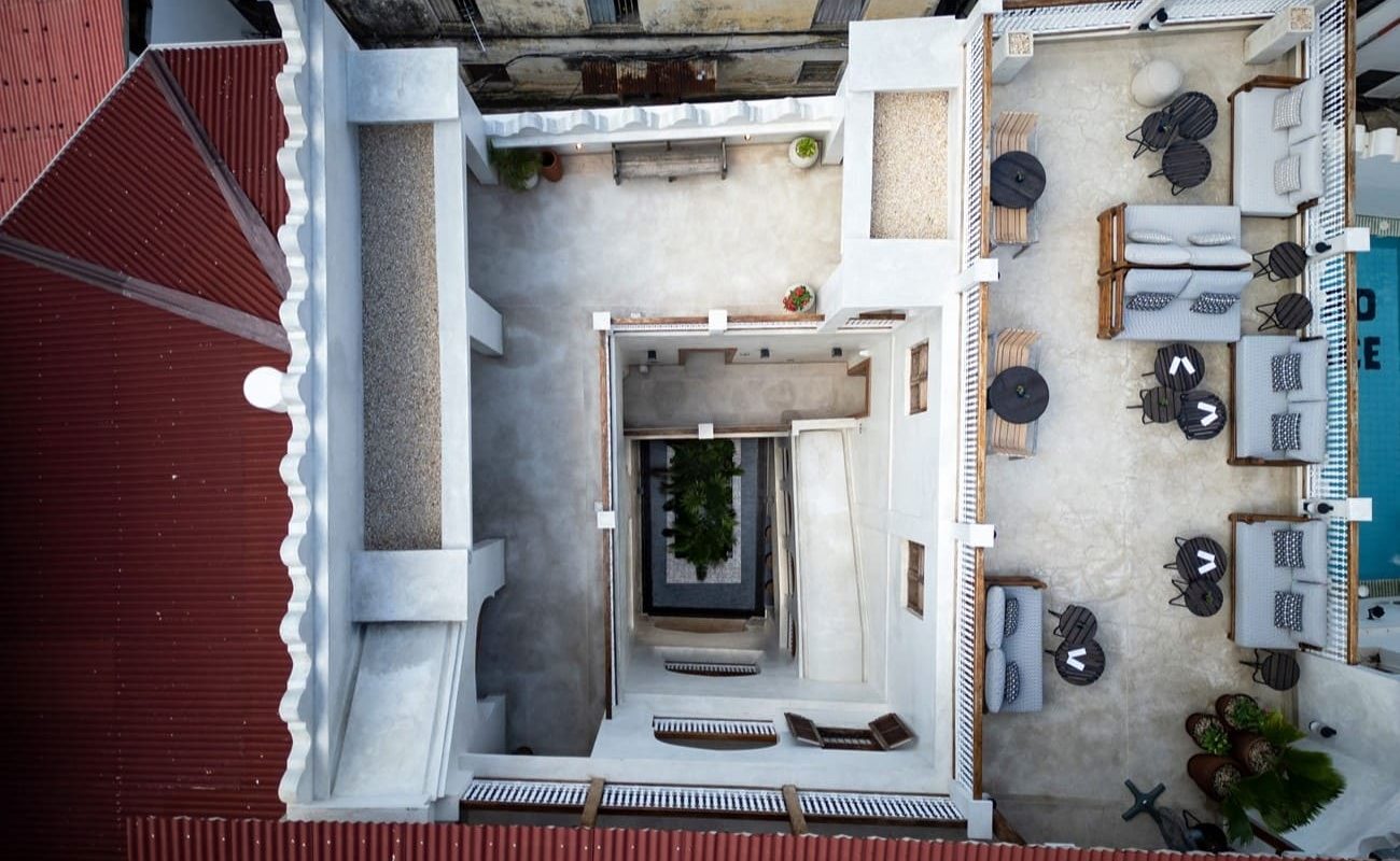 Neela Boutique Hotel Luftaufnahme Luftaufnahme Neela Boutique Hotel Sansibar
