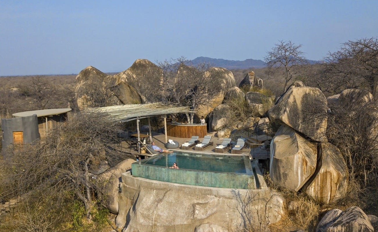 Süd-Tansania exklusiv Ruaha Jabali Ridge Pool Pool von Jabali Ridge