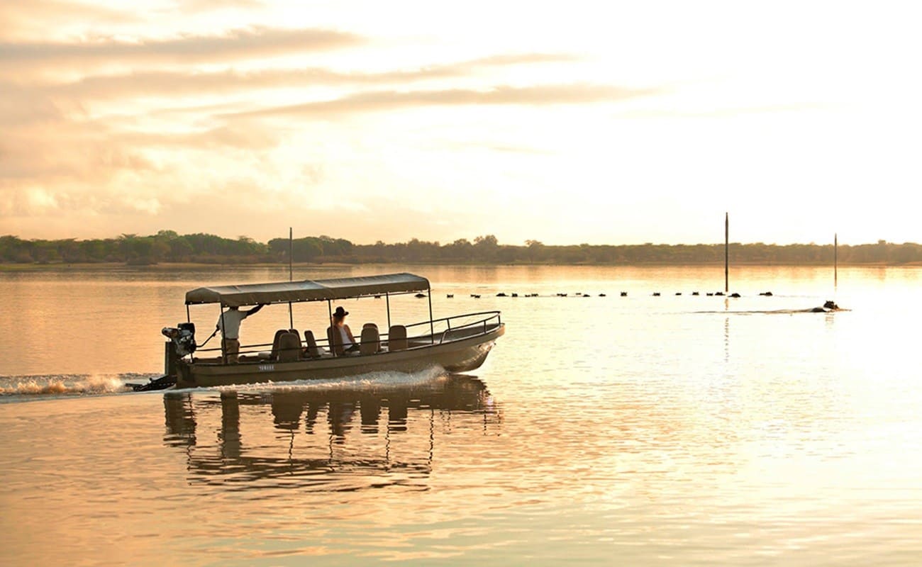 Süd-Tansania exklusiv Selous Bootsfahrt Bootsfahrt im Selous