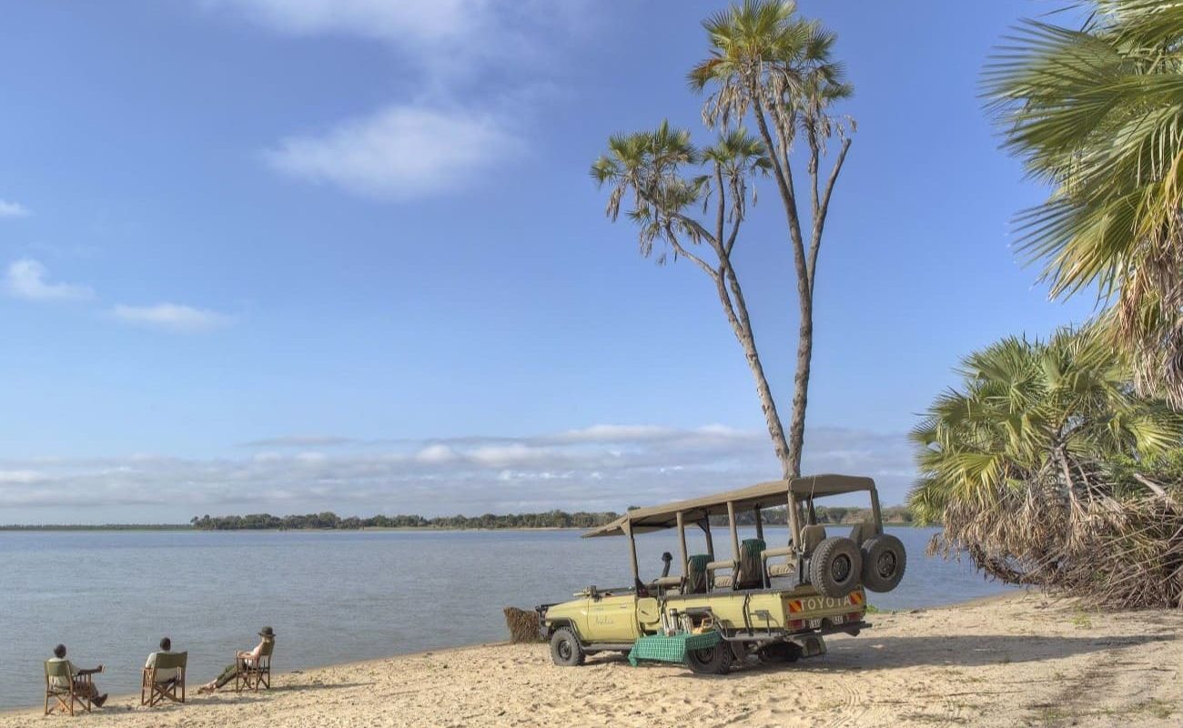 Süd-Tansania exklusiv Selous Ufer Am Ufer des Rufiji Rivers im Selous