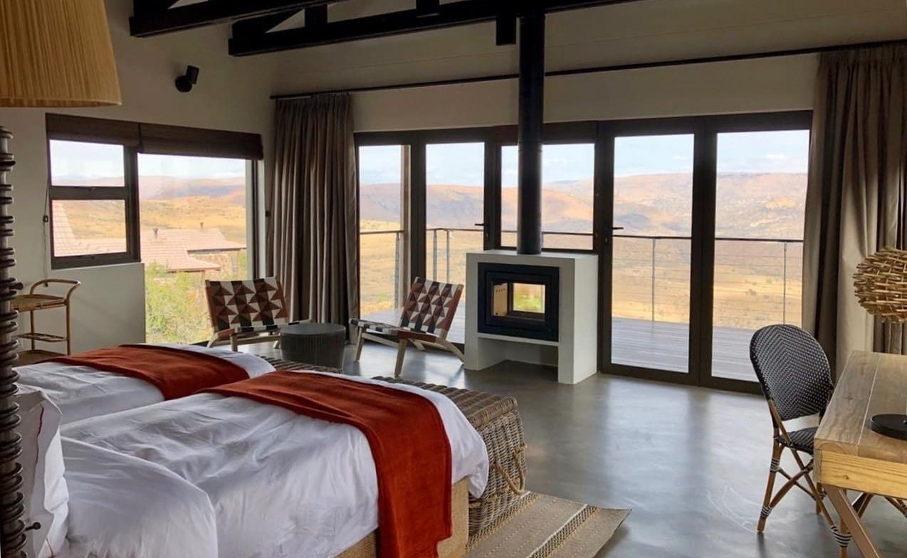 Babanango Game Reserve Zulu Rock Lodge Suite innen Suite in der Zulu Rock Lodge