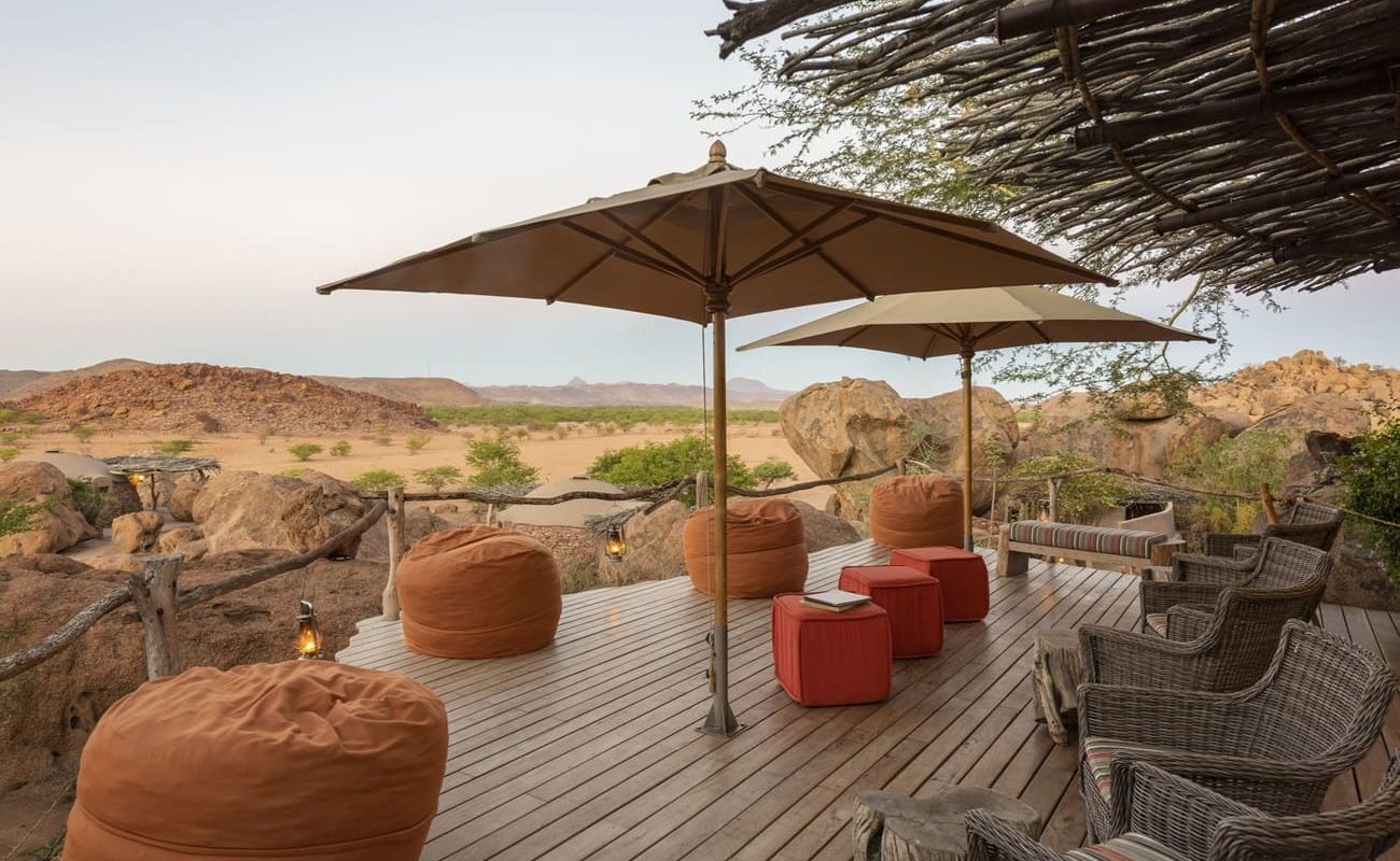 Camp Kipwe Lounge Deck Veranda Haupthaus Camp Kipwe