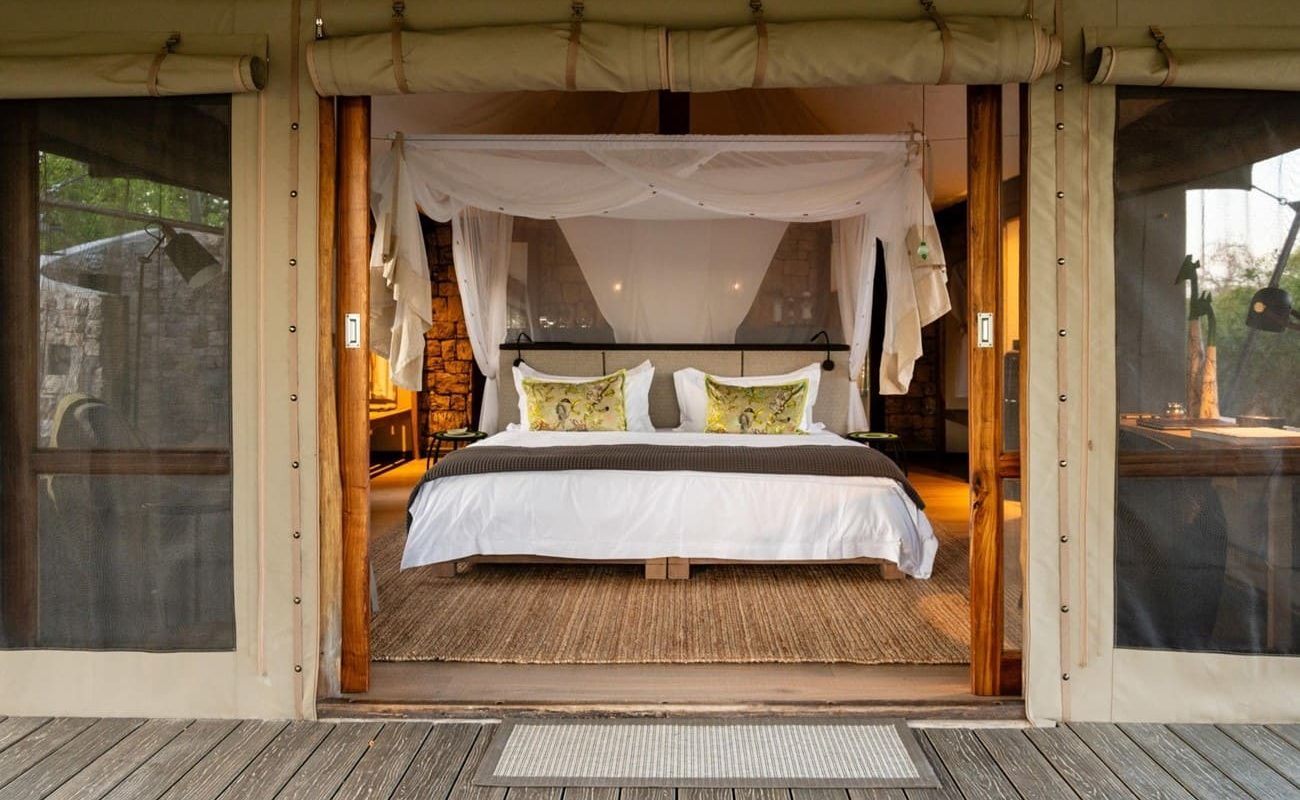 Onguma Tented Camp Zelt Schlafbereich Zelt Schlagbereich Onguma Tented