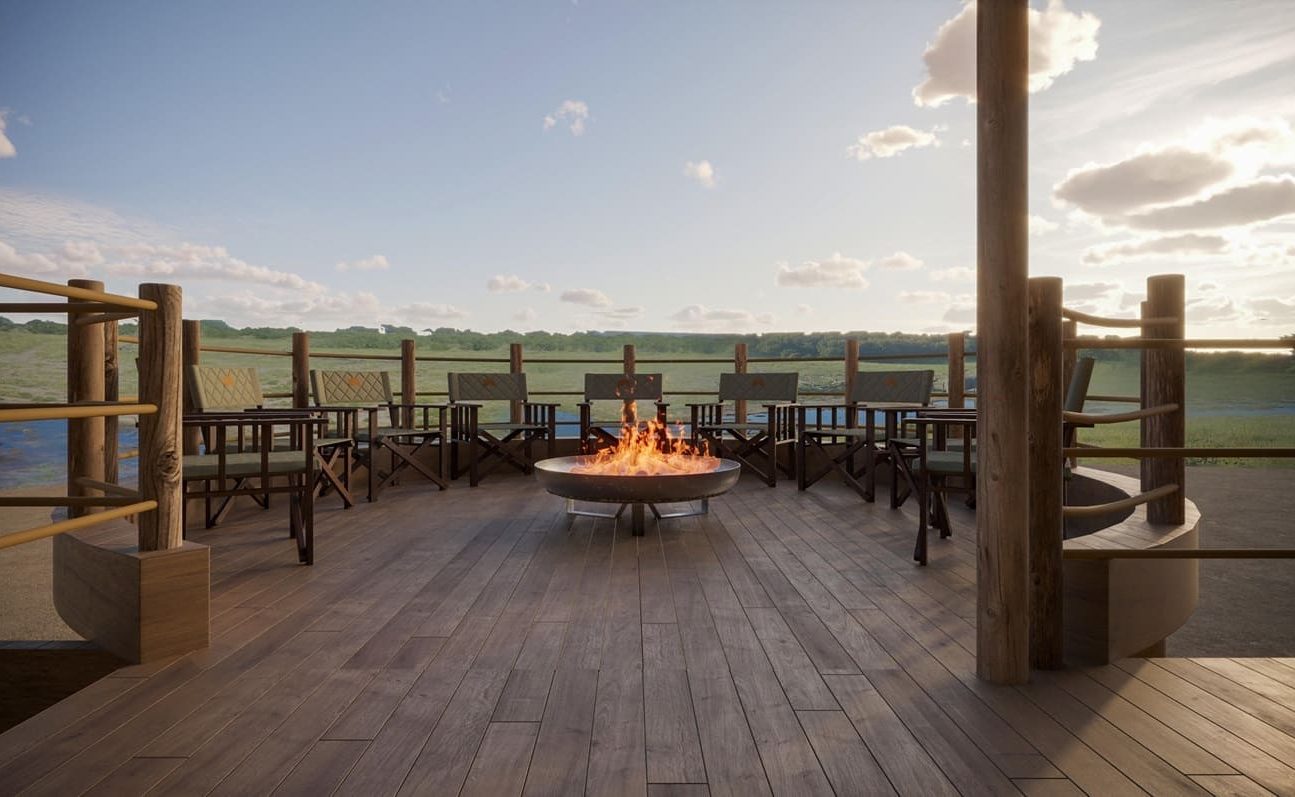 Savute Safari Lodge Boma Feuerstelle