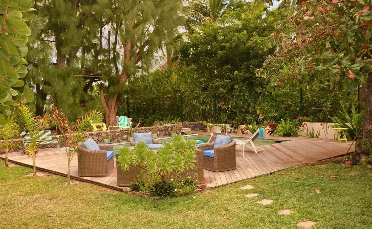 Charmantes La Reunion Villa de Plage Garten Garten der Villa de Plage