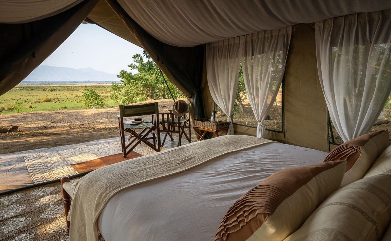 Johns Camp Zelt innen