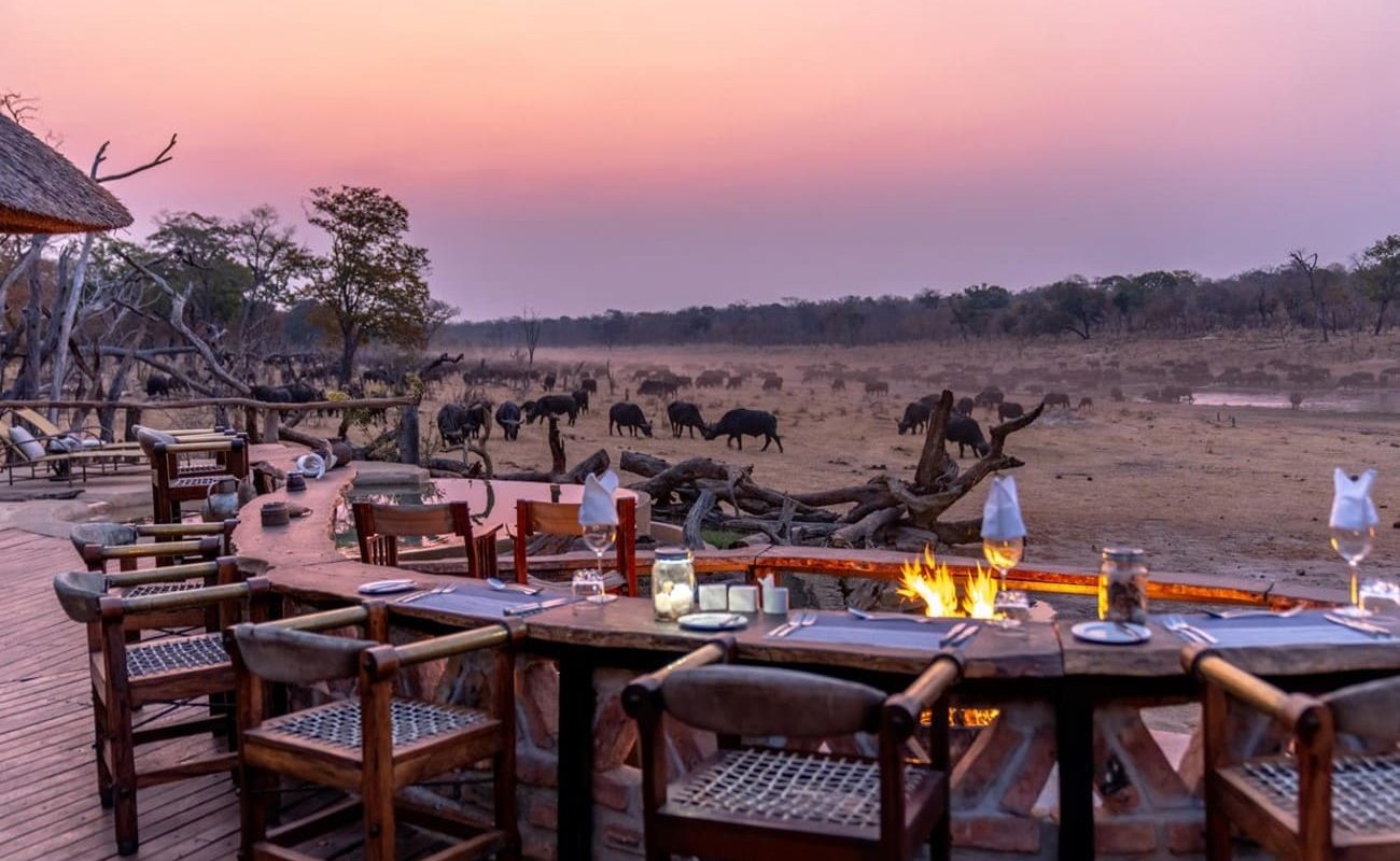 Dinner im Khulu Bush Camp