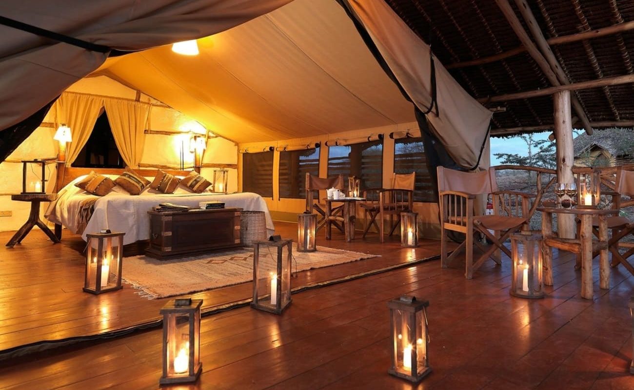 Abendstimmung Zelt Elerai