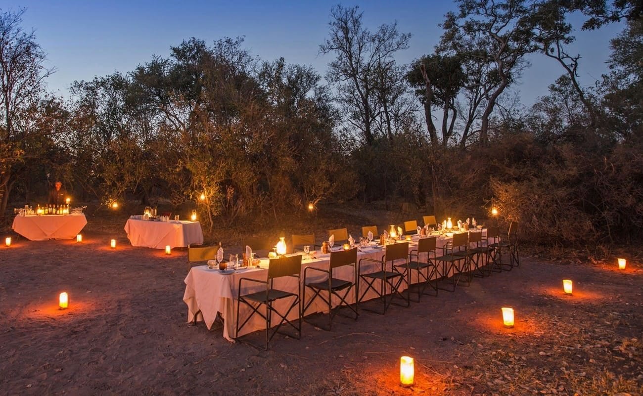 Machaba Camp Boma Dinner Boma Dinner im Machaba Camp