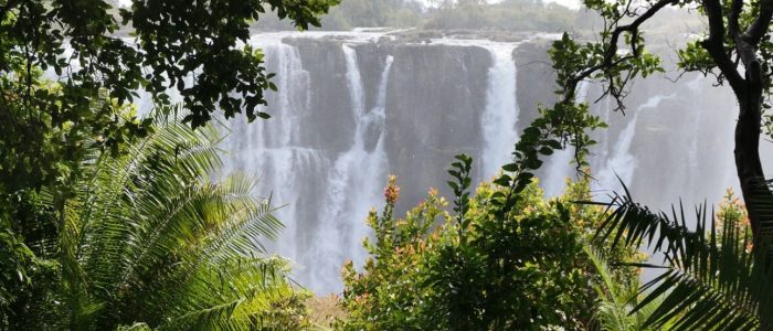 Auftakt der Reise Wasserwelten in Botswana an den Viktoriafällen