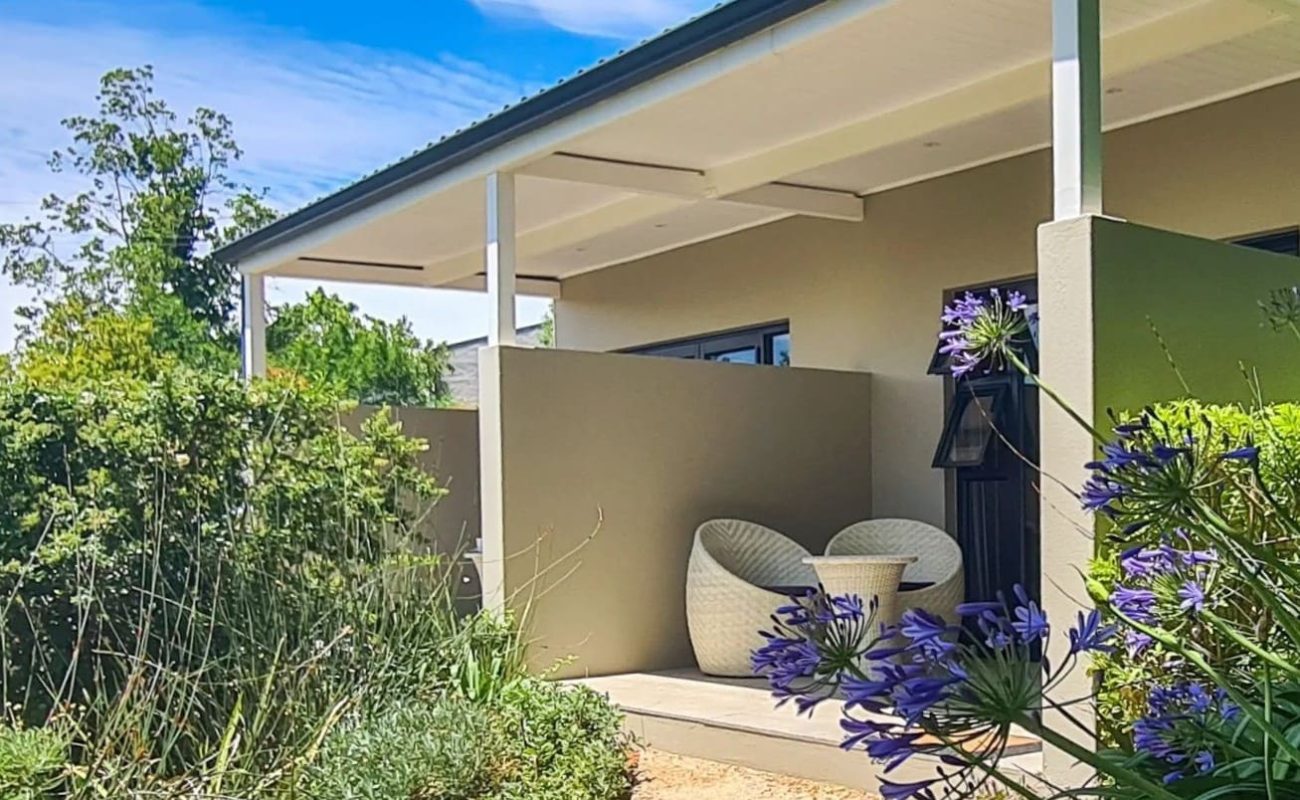 Veranda einer Suite im Jordan Wine Estate