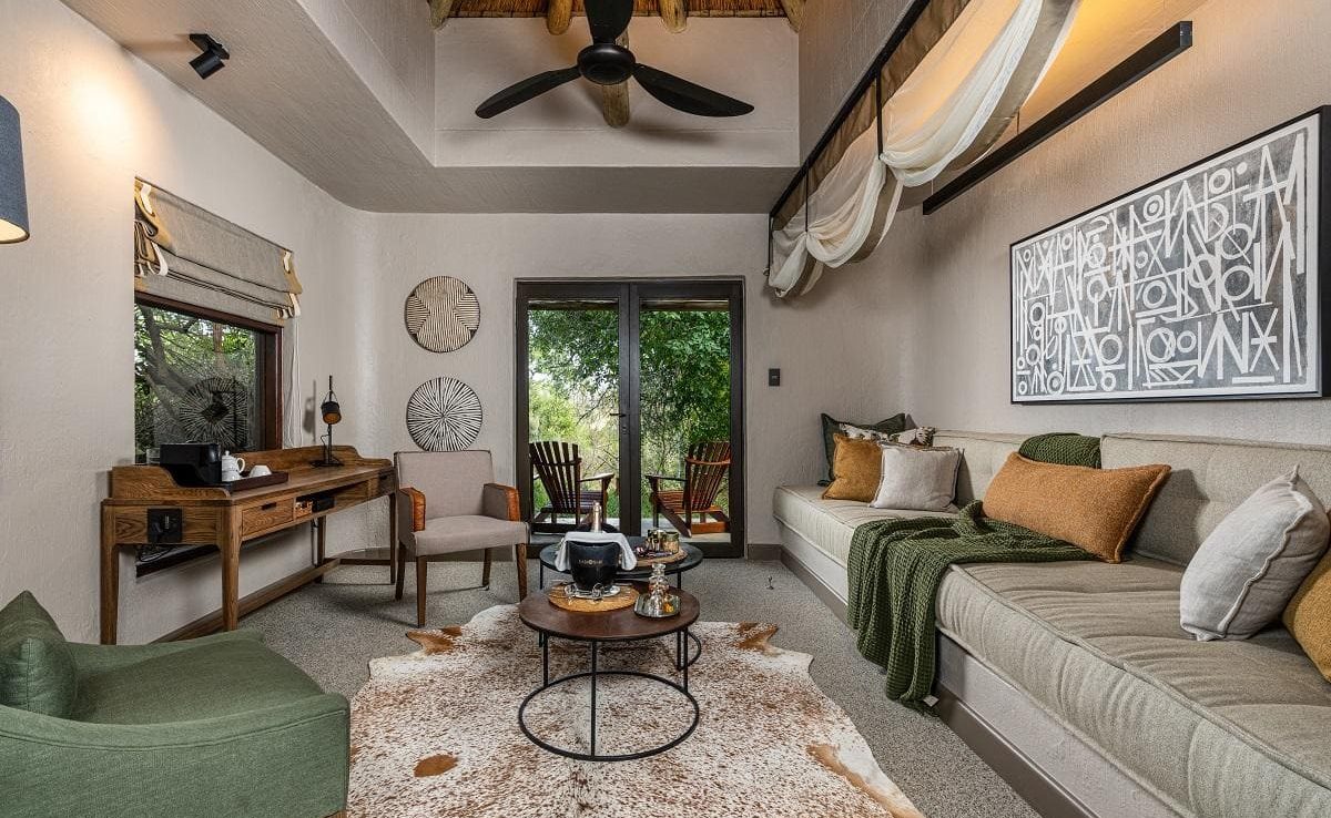 Sabi Sabi Bush Lodge Suite lounge Sabi Sabi Bush Lodge Suite Wohnzimmer