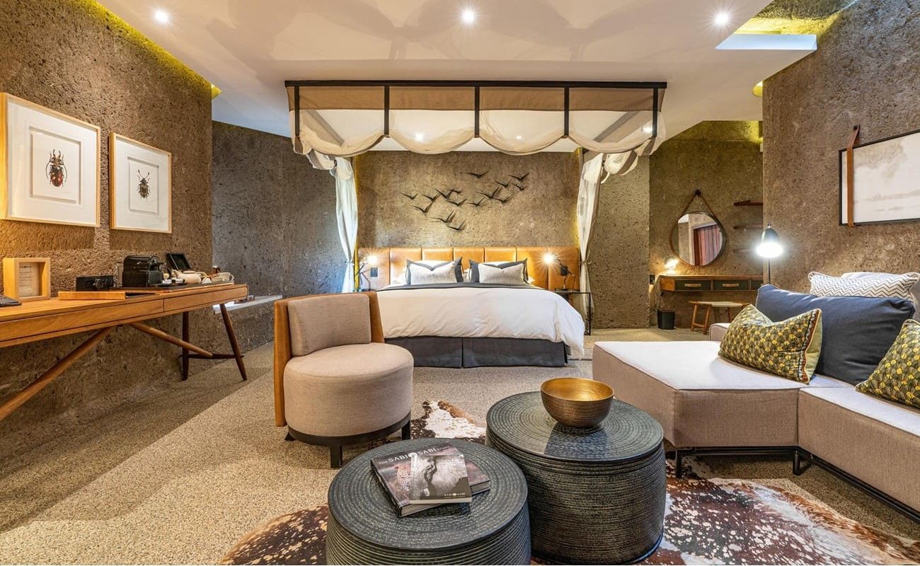 Sabi Sabi Earth Lodge Luxury Suite Lodge Schlafzimmer Sabi Sabi Earth Lodge Suite Schlafzimmer