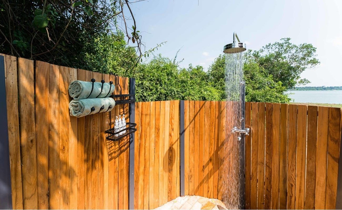 The River Station Cottage Außendusche