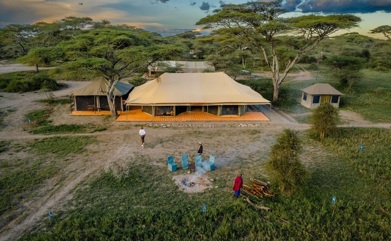 Angata Migration Camp Haupthaus Haupthaus des Ang'ata Migration Camp, Tansania