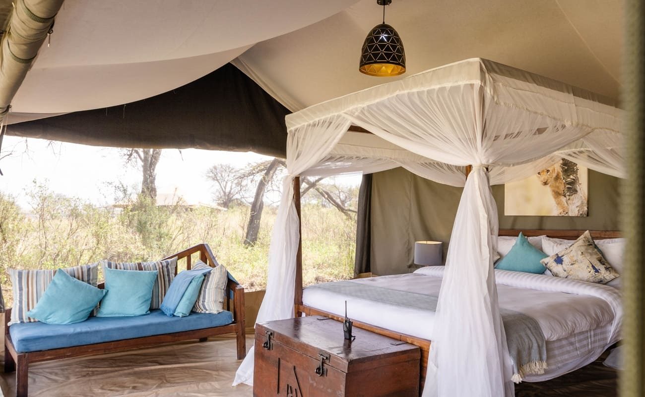 Angata Migration Camp innen Zelt im Ang'ata Migration Camp, Serengeti