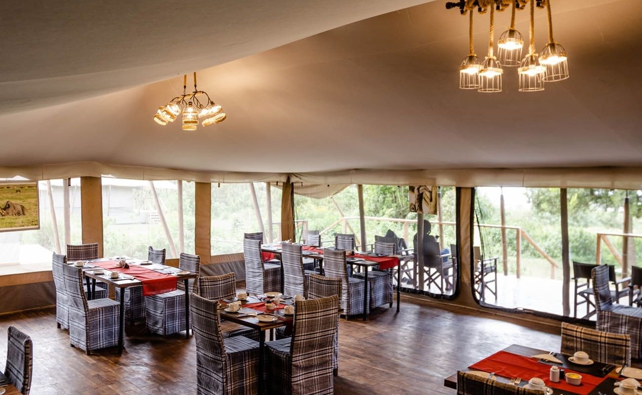Speisesaal Ang'ata Ngorongoro Camp