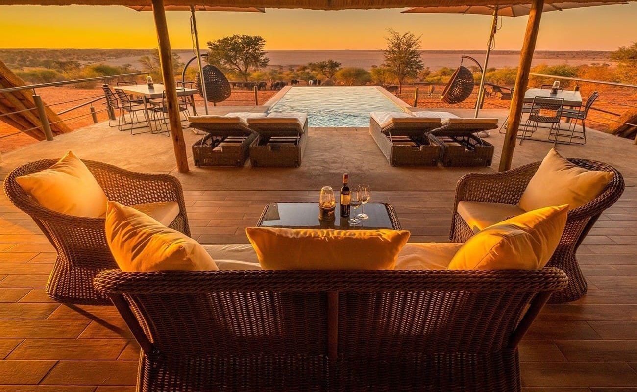 Bagatelle Kalahari Game Ranch Farmhouse Terrasse Terrasse Bagatelle Boutique Farmhouse Veranda Pool