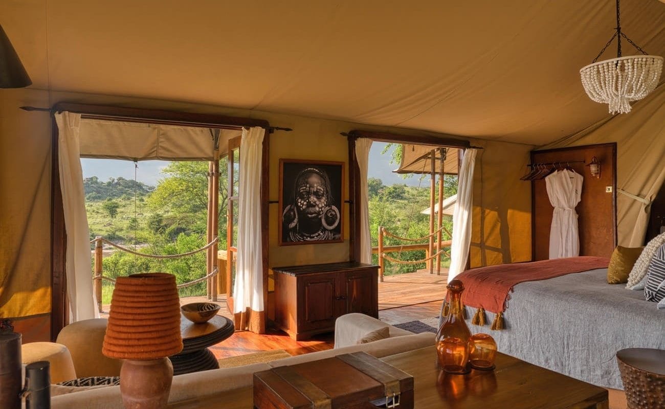 Elewana Serengeti Migration Camp Zelt innen