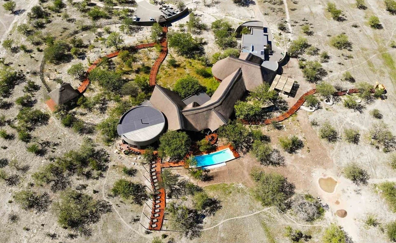 Etosha Oberland Luftbild Gesamtaufnahme der Etosha Oberland Lodge, Namibia