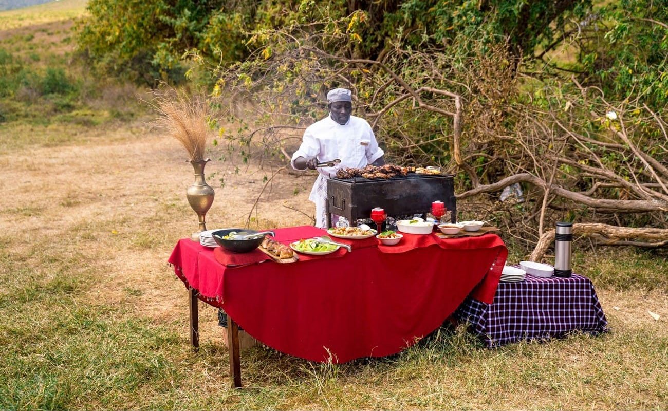 Lemala Ngorongoro Koch Dinner al fresco im Luxuscamp am Ngorongoro Krater