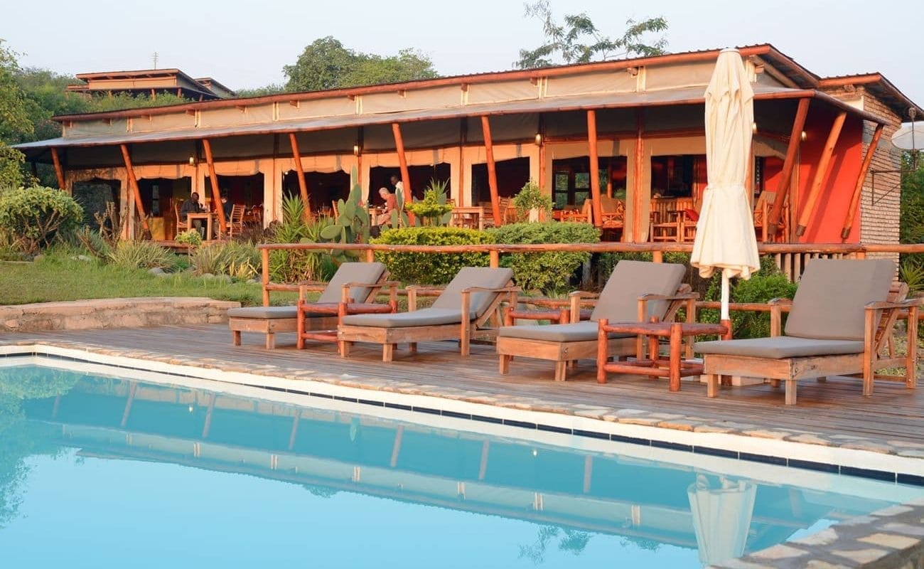 Marafiki Safari Lodge Haupthaus Pool Marafiki Safari Lodge