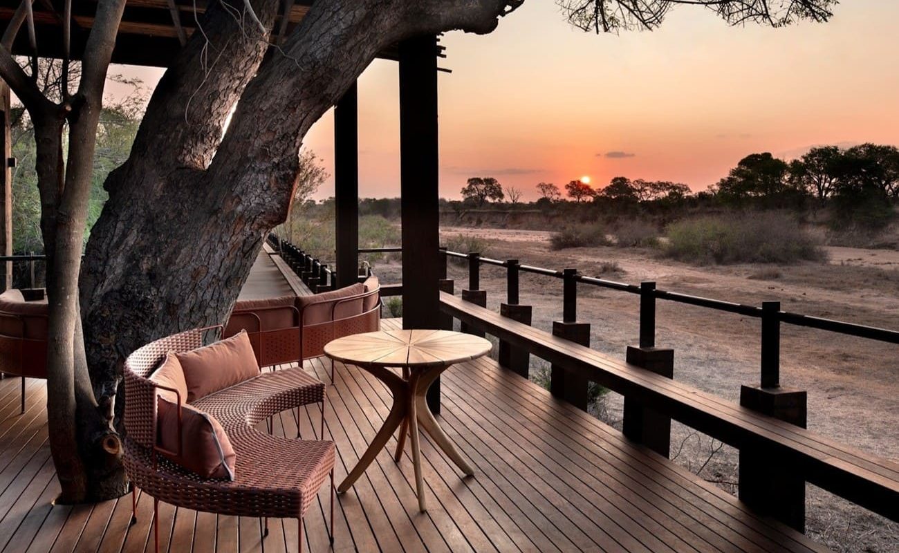 Ngala Tented Hauptdeck Veranda